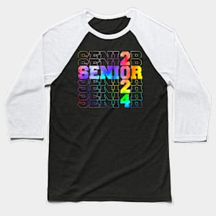 Senior 2024 CLASS OF 2024 Back To School Teacher Students Baseball T-Shirt